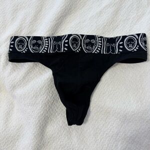 Patrick Church black thong underwear